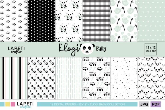Adorable Panda Baby Digital Paper: A Must-Have for Cute and Creative Projects