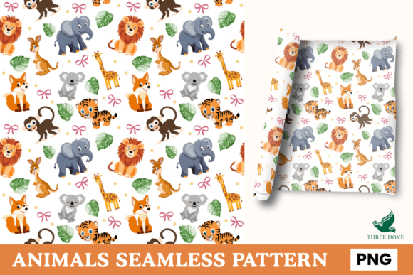 Animal Seamless Pattern - 017: A Must-Have for Modern Creators and Designers