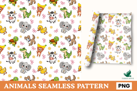 Animal Seamless Pattern - 08 for Modern Design Projects