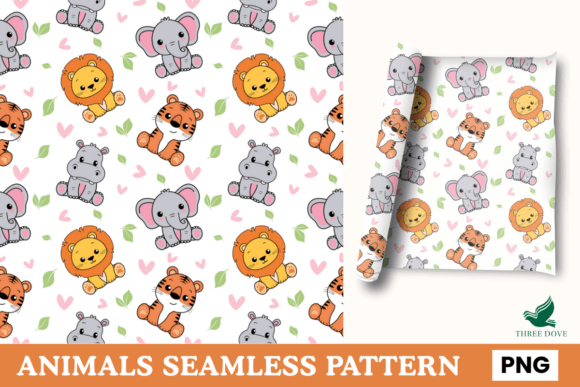 Animals Seamless Pattern - 04: A Premium Digital Design for Creative Projects