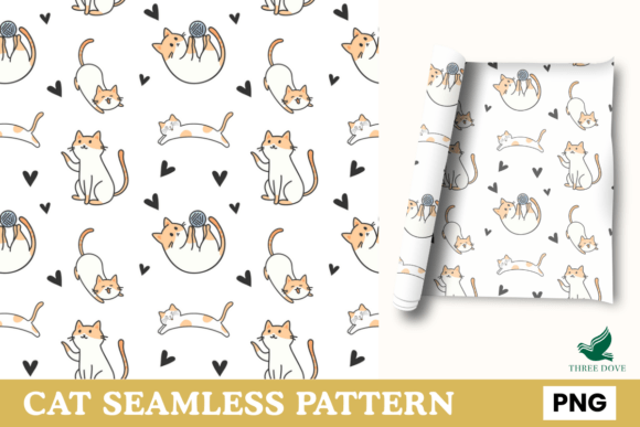Cat Seamless Pattern - 03: A Premium Digital Design for Creative Projects