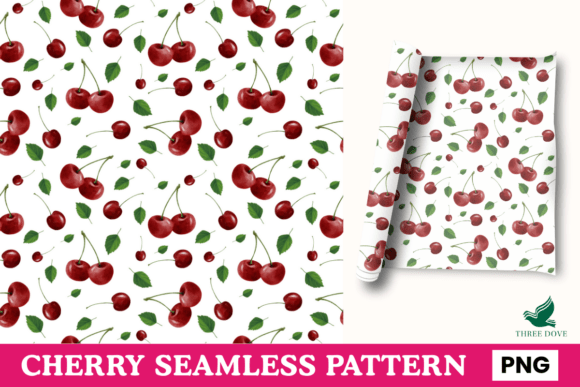 Cherry Seamless Pattern: A Versatile Digital Design Tool for Creative Projects