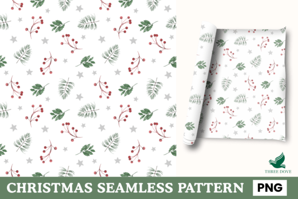 Christmas Seamless Pattern - 03: A Versatile Digital Design for Creative Projects