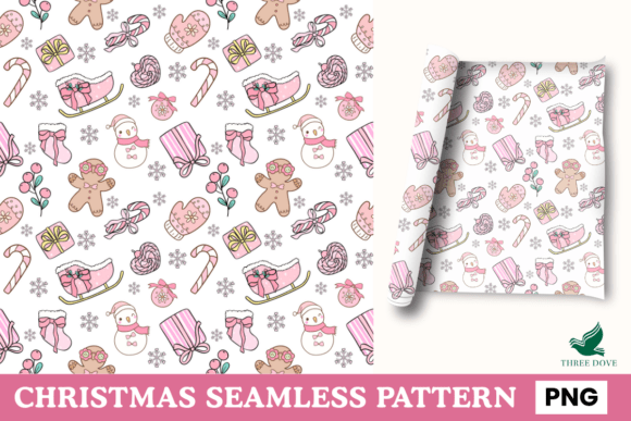 Christmas Seamless Pattern - 37: A Premium Digital Design for Holiday Crafting