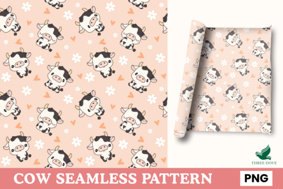 Cow Seamless Pattern - 06: A Premium Digital Design for Creative Projects