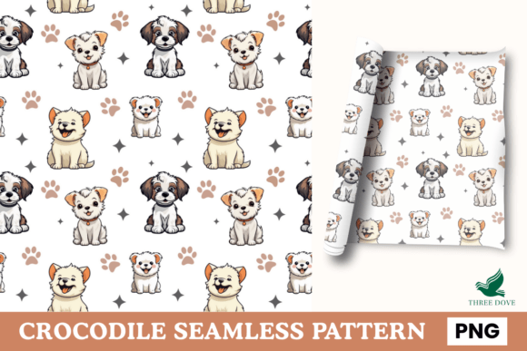 Dog Seamless Pattern - 04 for Creative Projects