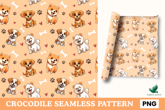 Dog Seamless Pattern - 09: A Premium Digital Design for Creative Projects