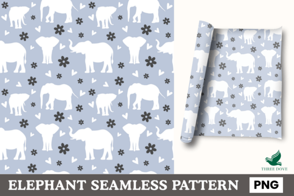 Elephant Seamless Pattern - 05: Creative Uses & Design Potential