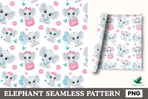 Elephant Seamless Pattern - 06: A Creative Tool for Designers