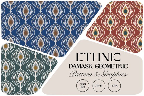 Ethnic Damask Geometric Pattern: A Timeless Design for Modern Creations