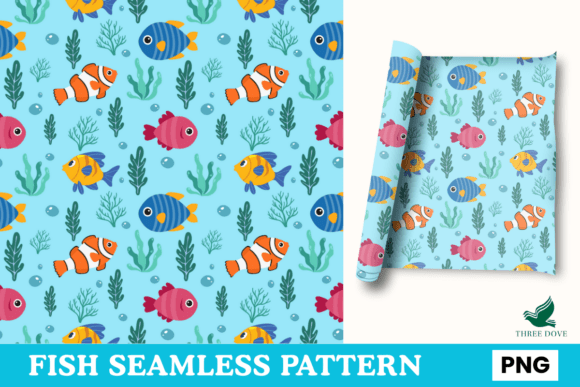Fish Seamless Pattern - 04: A Creative Tool for Every Project