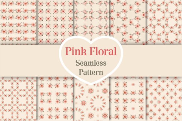 Pink Floral Seamless Pattern Graphic: A Versatile Design Element for Creative Projects