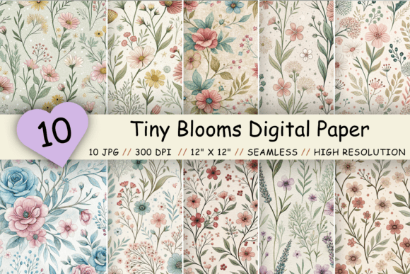 Tiny Blooms Seamless Digital Paper Pack: A Strategic Tool for Creative Projects