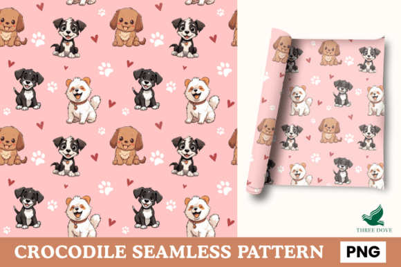 Unlocking Creativity with the Dog Seamless Pattern - 05 for Digital Projects