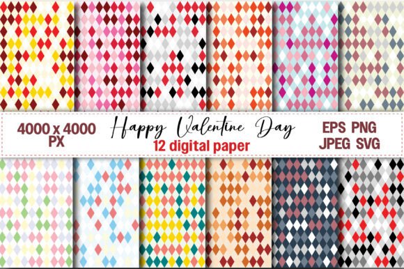Valentine Harlequin Diamond Background: A Timeless Design Element for Modern Creations