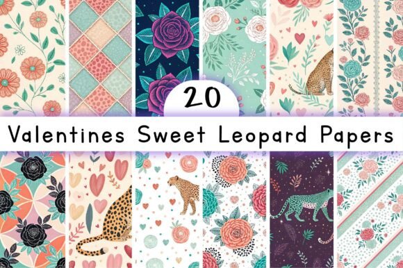 Valentines Sweet Leopard Papers: Creative Fun for Every Project